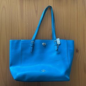 Turquoise Coach Purse